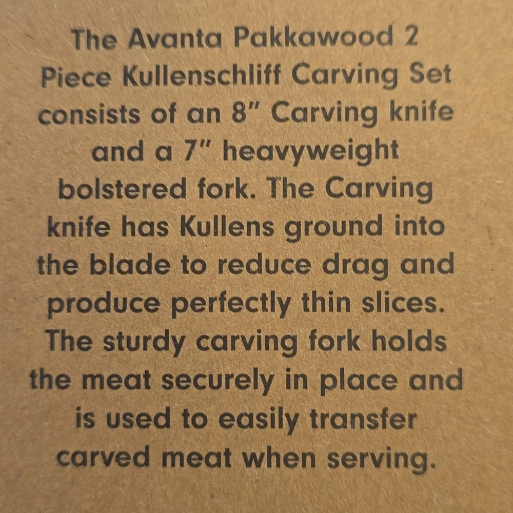 Messermeister Avanta 2-Piece Kullenschliff Carving Set, Pakkawood Handles - L800
